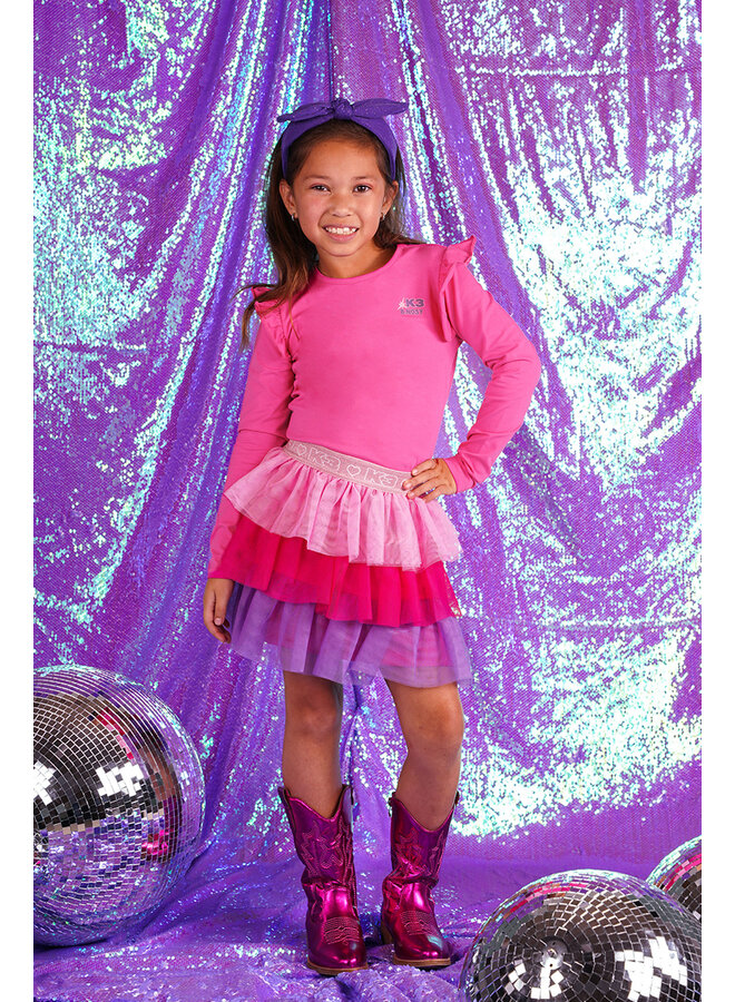 K3 Ava B.Nosy girls sequince hairband Y510-5902 | Fuchsia pink 281 (W25)