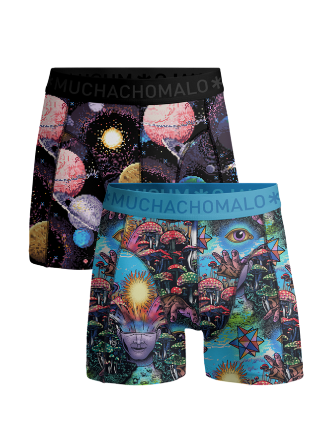 Boys 2-Pack Boxer Shorts | Inner Outer Space Print/Print