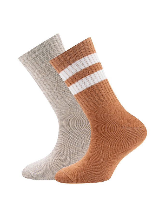 Socken 2er Pack Ringel/Rippe | 201593 (1)