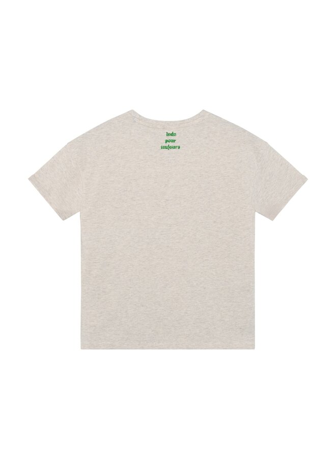 T-shirt Wide Fit 970628 | Light sand melange 2011 (S26)