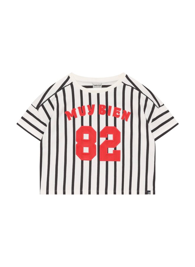 T-shirt Vertical Stripe 970824 | Cloud 1103 (S26)