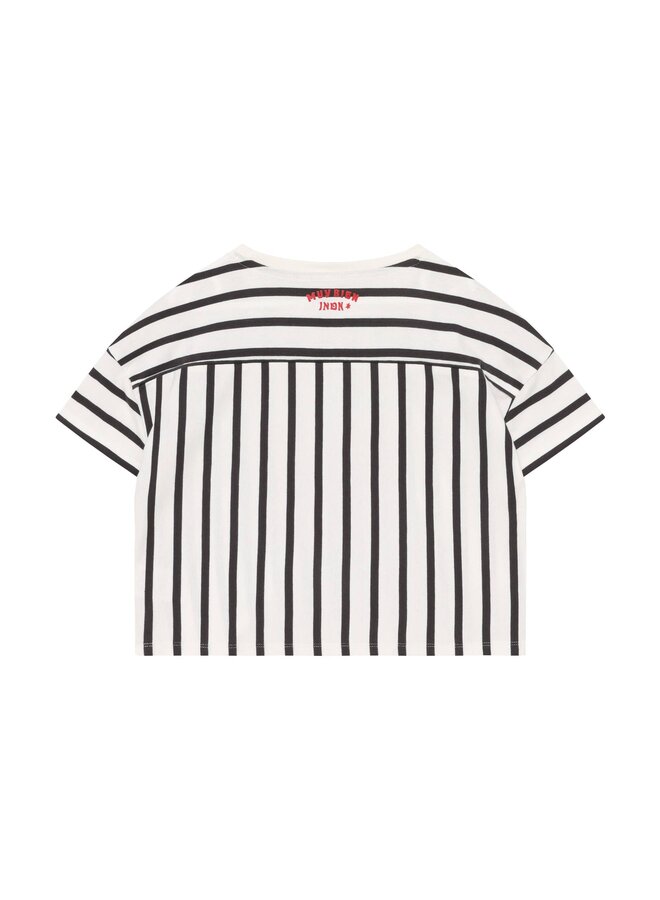 T-shirt Vertical Stripe 970824 | Cloud 1103 (S26)