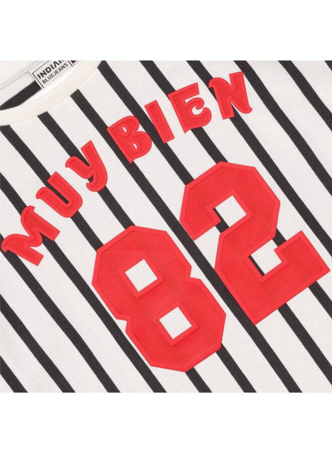 T-shirt Vertical Stripe 970824 | Cloud 1103 (S26)