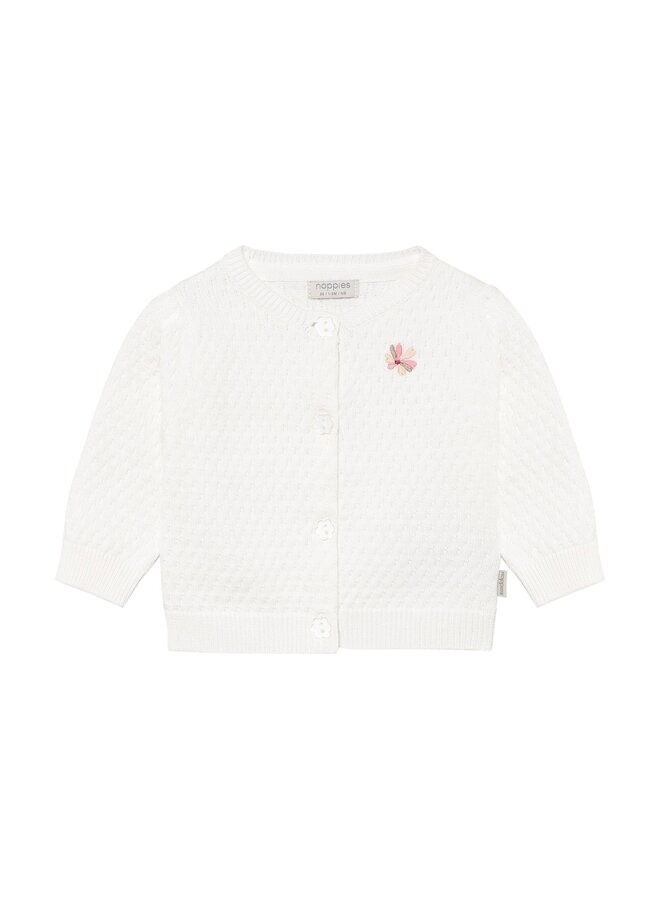 Cardigan LS 6410314 | White (1021) SS26