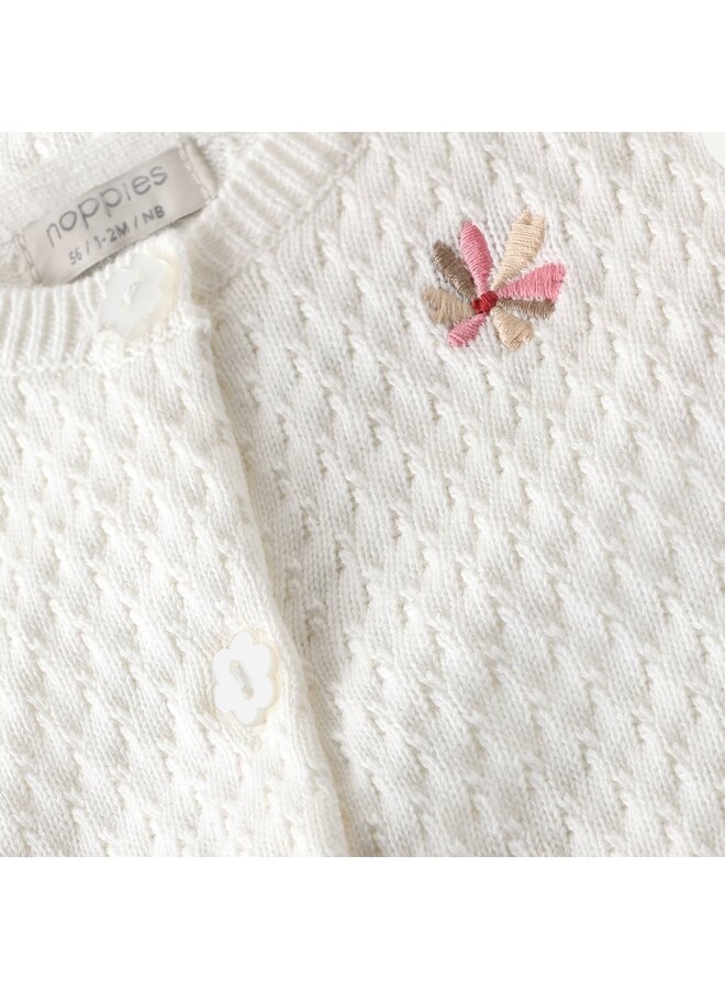 Cardigan LS 6410314 | White (1021) SS26