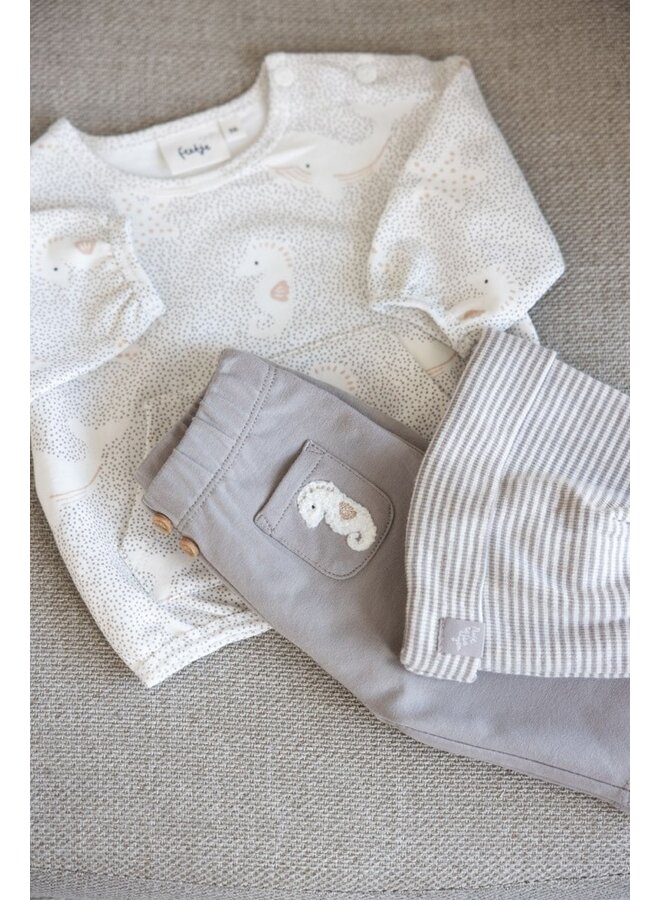 Sweater AOP oversized - Sea Sweeties (Grijs) | 51602692