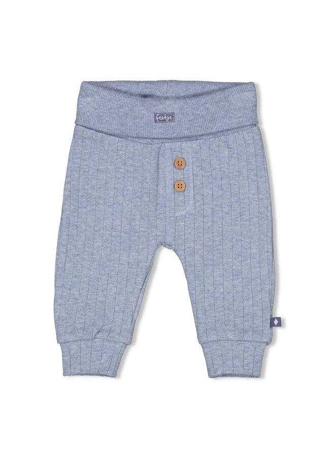 Broek rib - Blue Ocean (Blauw melange) | 52202493