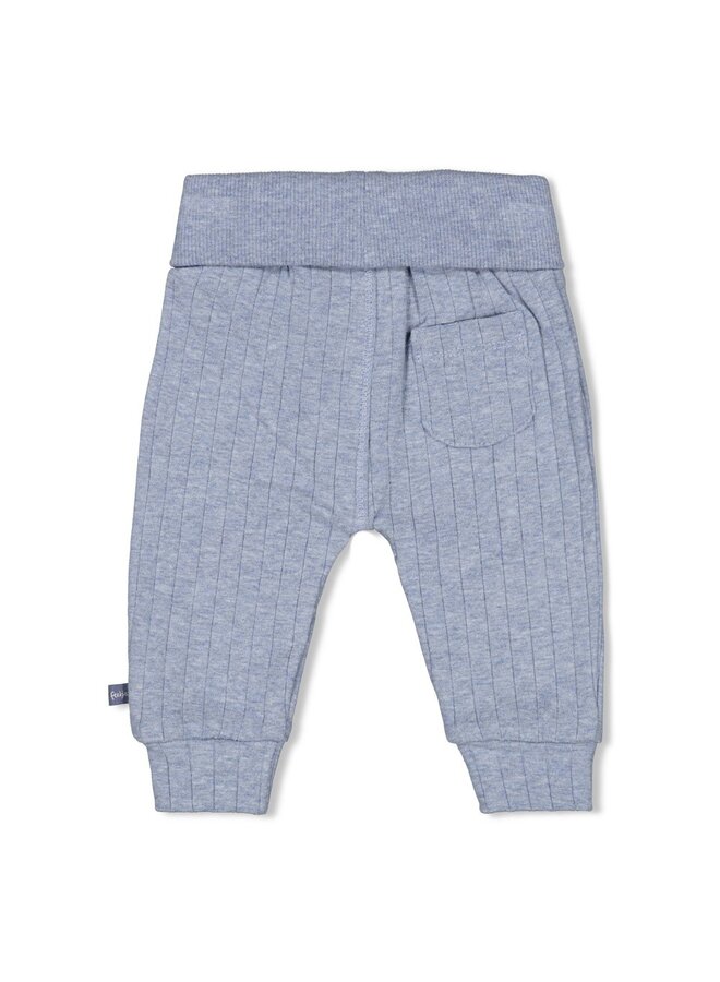 Broek rib - Blue Ocean (Blauw melange) | 52202493