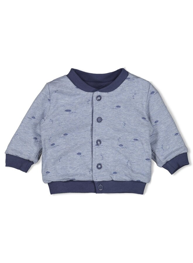 Omkeerbaar bomberjack - Blue Ocean (Indigo) | 51300548