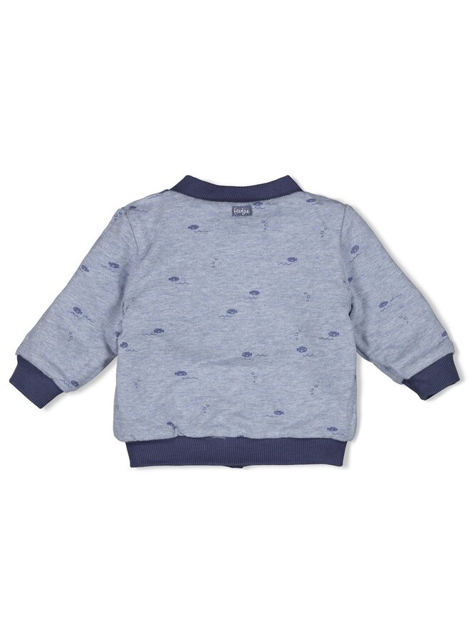 Omkeerbaar bomberjack - Blue Ocean (Indigo) | 51300548