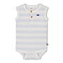 Romper rib met streep k/m - Blue Ocean (Blauw) | 50200257