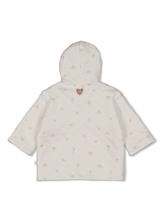 Omkeerbaar jasje met capuchon AOP - Delicate Flower (Offwhite) | 51800362
