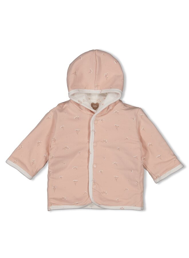 Omkeerbaar jasje met capuchon AOP - Delicate Flower (Offwhite) | 51800362
