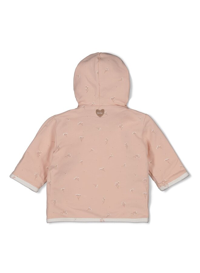 Omkeerbaar jasje met capuchon AOP - Delicate Flower (Offwhite) | 51800362