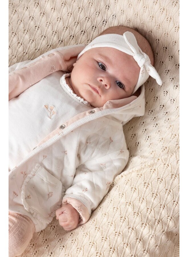 Omkeerbaar jasje met capuchon AOP - Delicate Flower (Offwhite) | 51800362