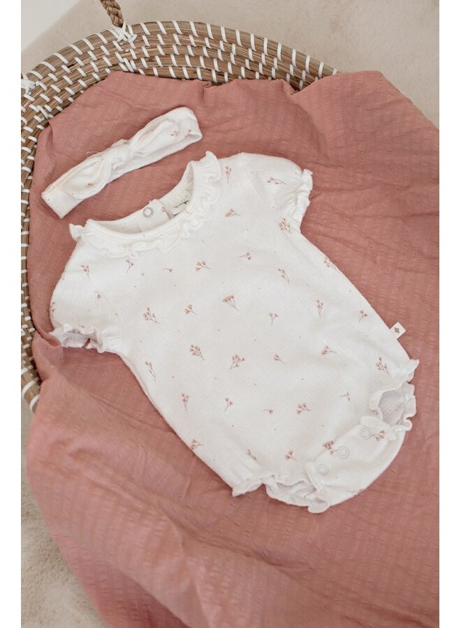Romper crinkle AOP k/m - Delicate Flower (Offwhite) | 50200259