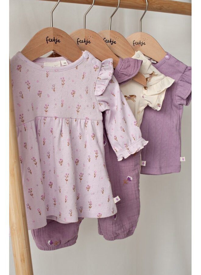 Jumpsuit mousseline AO embroidery - Flower Ranch (Violet) | 52000136