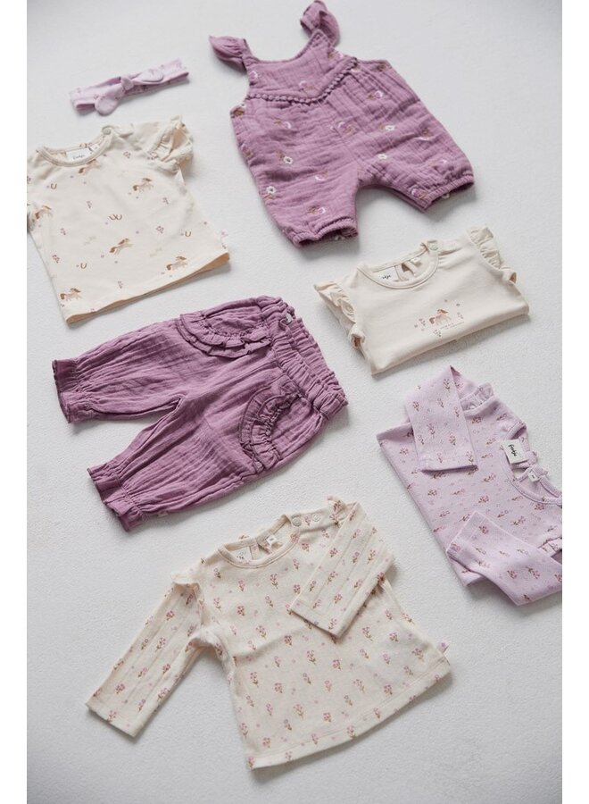 Jumpsuit mousseline AO embroidery - Flower Ranch (Violet) | 52000136