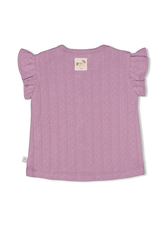 Top pointelle rib - Flower Ranch (Violet) | 51700981
