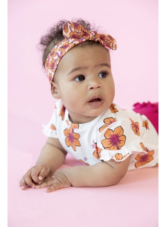 T-shirt AOP - Love Peace Aloha (Wit) | 51701010