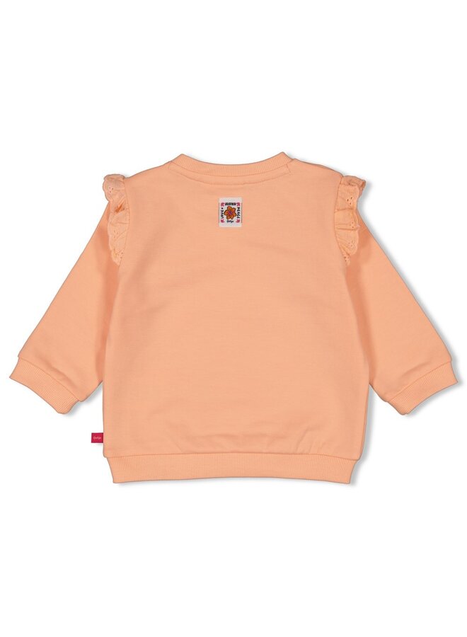 Sweater relaxed fit - Love Peace Aloha (Perzik) | 51602748