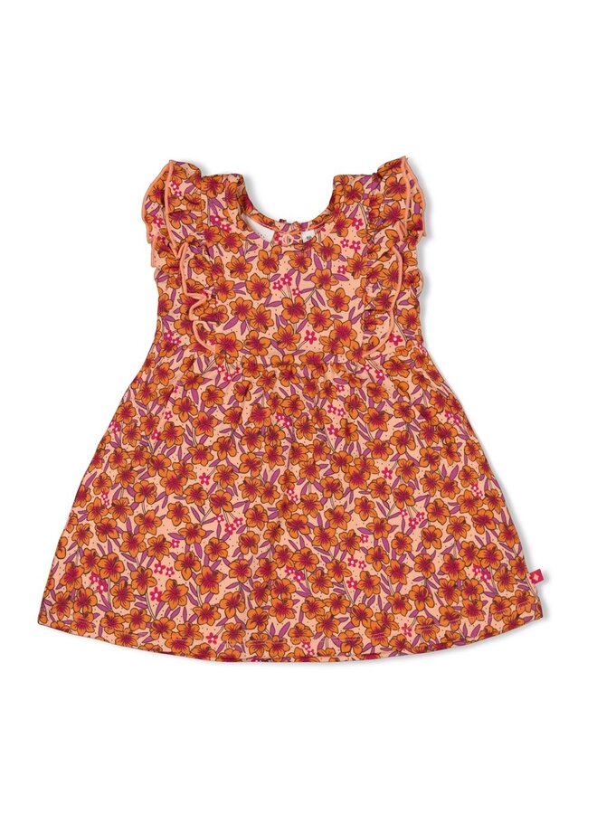 Jurk AOP - Love Peace Aloha (Perzik) | 51400583