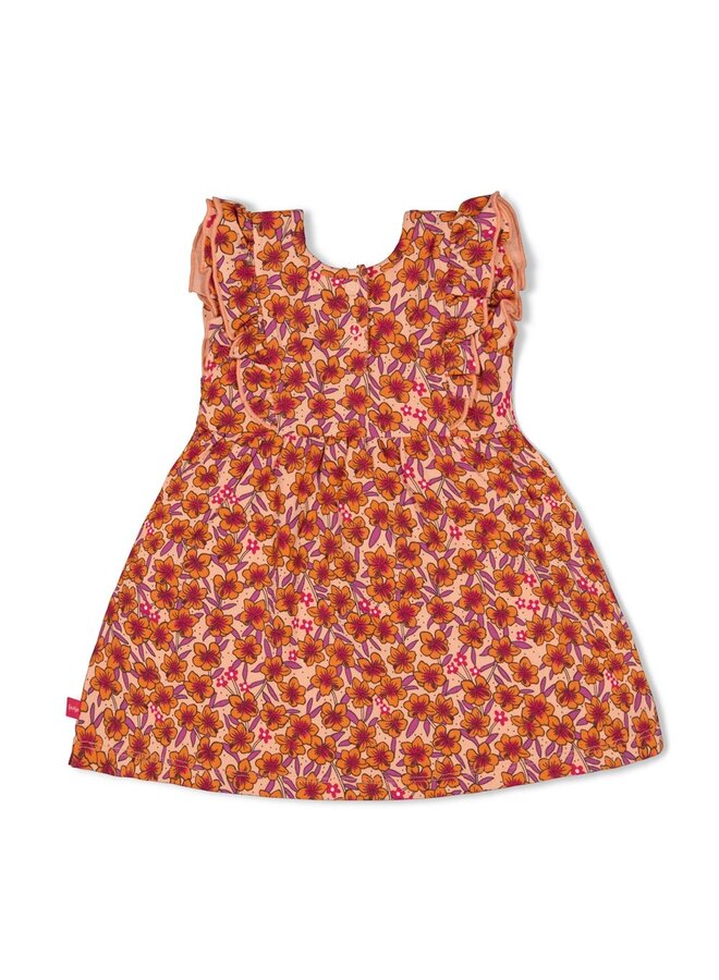 Jurk AOP - Love Peace Aloha (Perzik) | 51400583