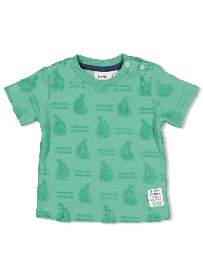 T-shirt AO badstof - Seaside Happiness (Groen) | 51700996