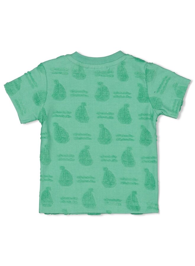 T-shirt AO badstof - Seaside Happiness (Groen) | 51700996