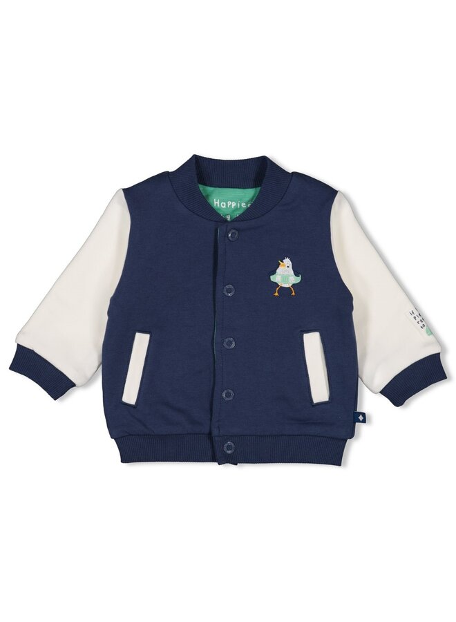 Omkeerbaar bomberjack - Seaside Happiness (Indigo) | 51300552