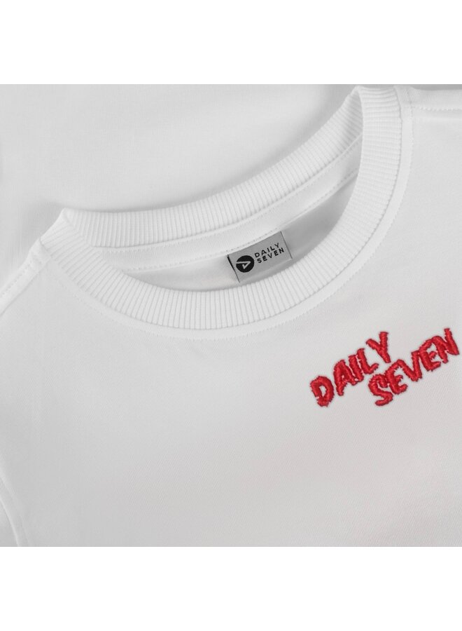 Oversized T-shirt Backprint  920303 | White (1021) S26