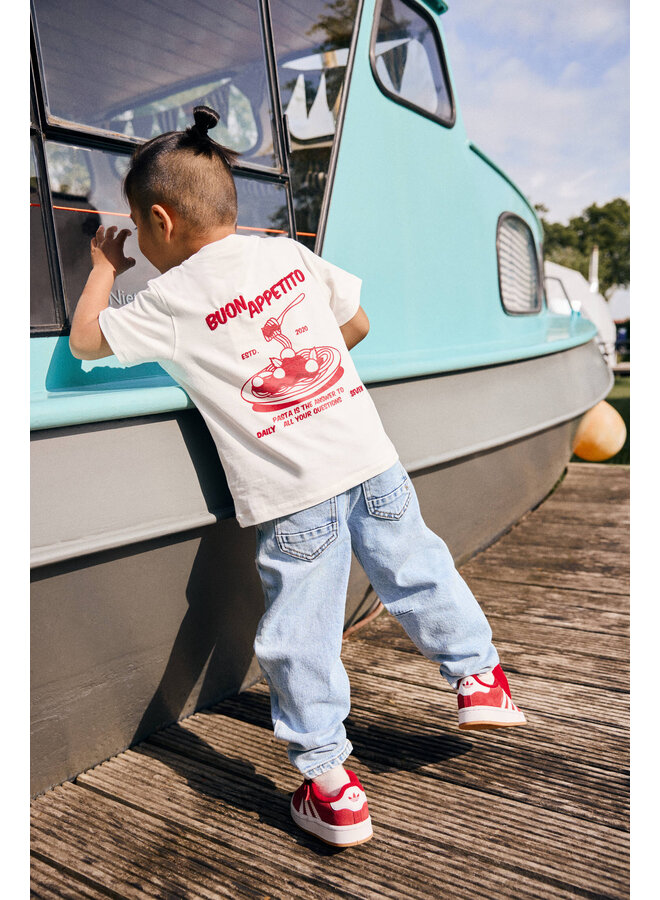 Oversized T-shirt Backprint  920303 | White (1021) S26