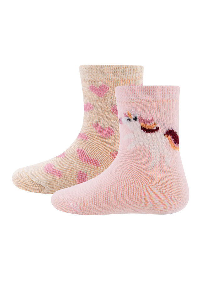 Socken 2er Pack Einhorn/Herzen | 205491 ( 1)