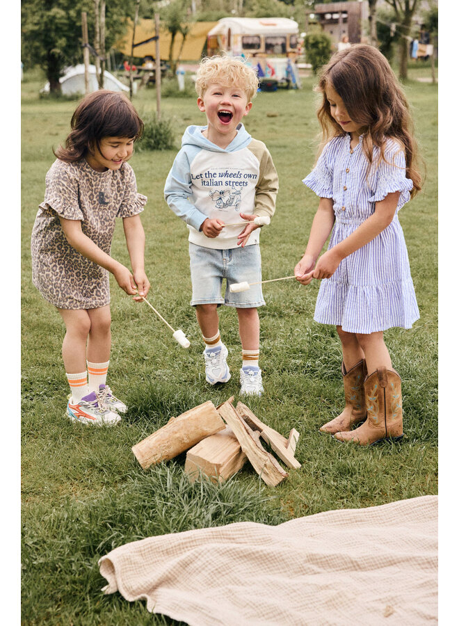 Dress Stripe Ruffle 930381 | Blue (6941) S26