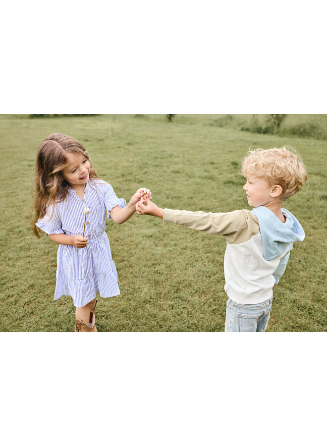 Dress Stripe Ruffle 930381 | Blue (6941) S26