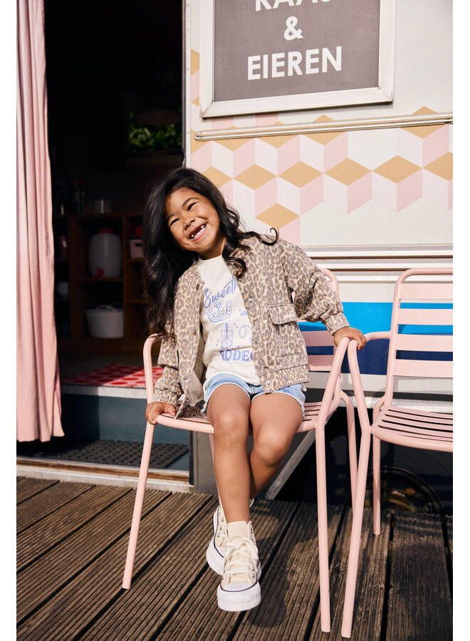 Sweat Jacket Print 930326 | Sand (2020) S26