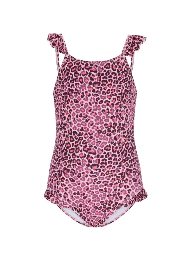 B.Nosy girls swimsuit with print Wila Y601-5053 | Blush Leopard (962)