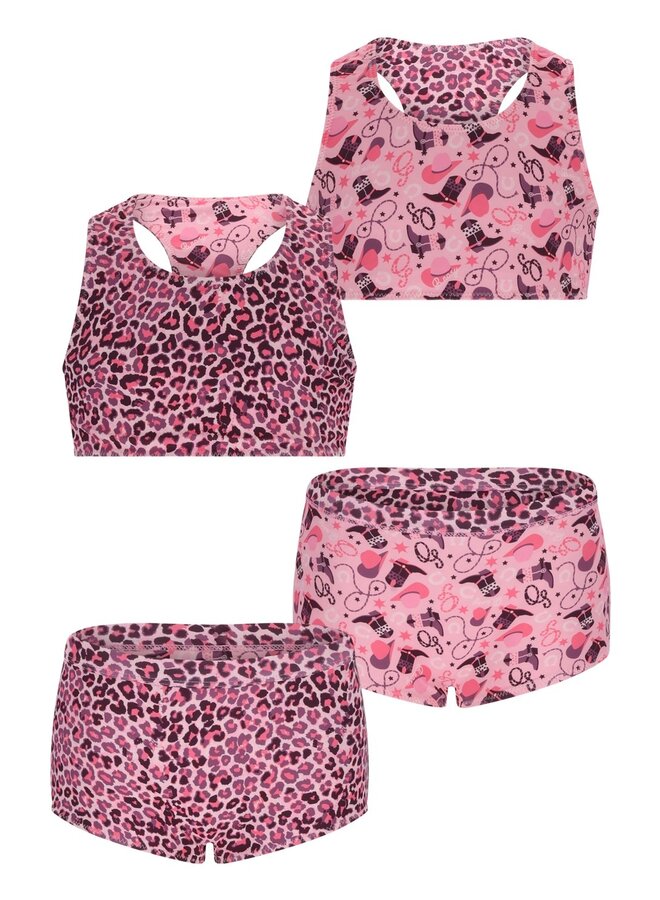B.Nosy girls reversible bikini with print Winona Y601-5055 | Blush Leopard (962)