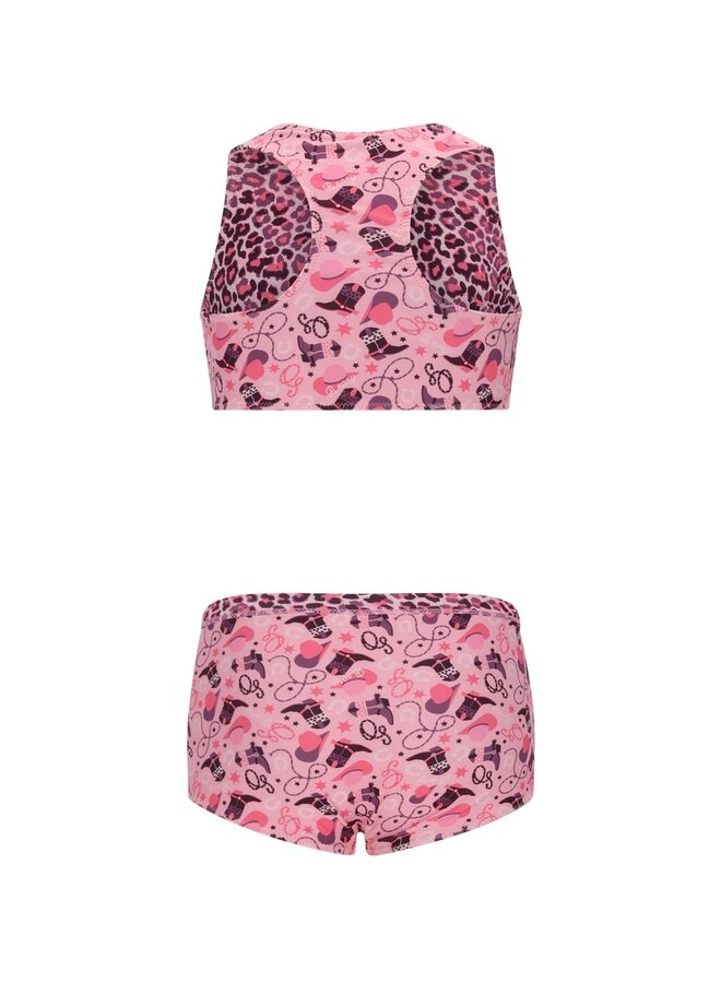 B.Nosy girls reversible bikini with print Winona Y601-5055 | Blush Leopard (962)