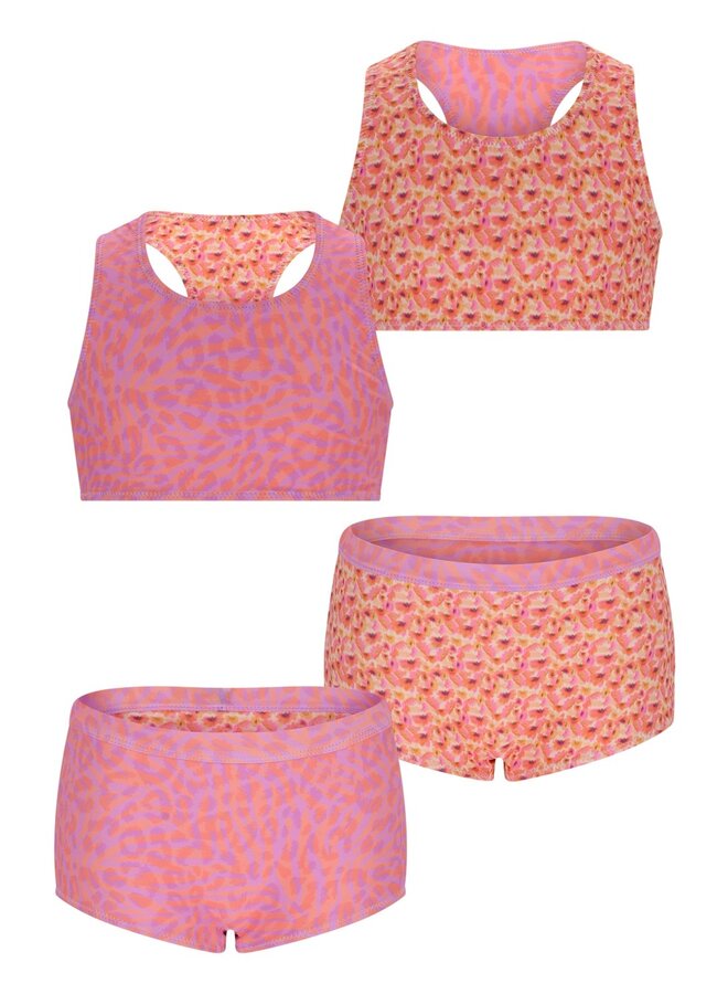 B.Nosy girls reversible bikini with print Winona Y601-5055 | Summer Zebra (915)