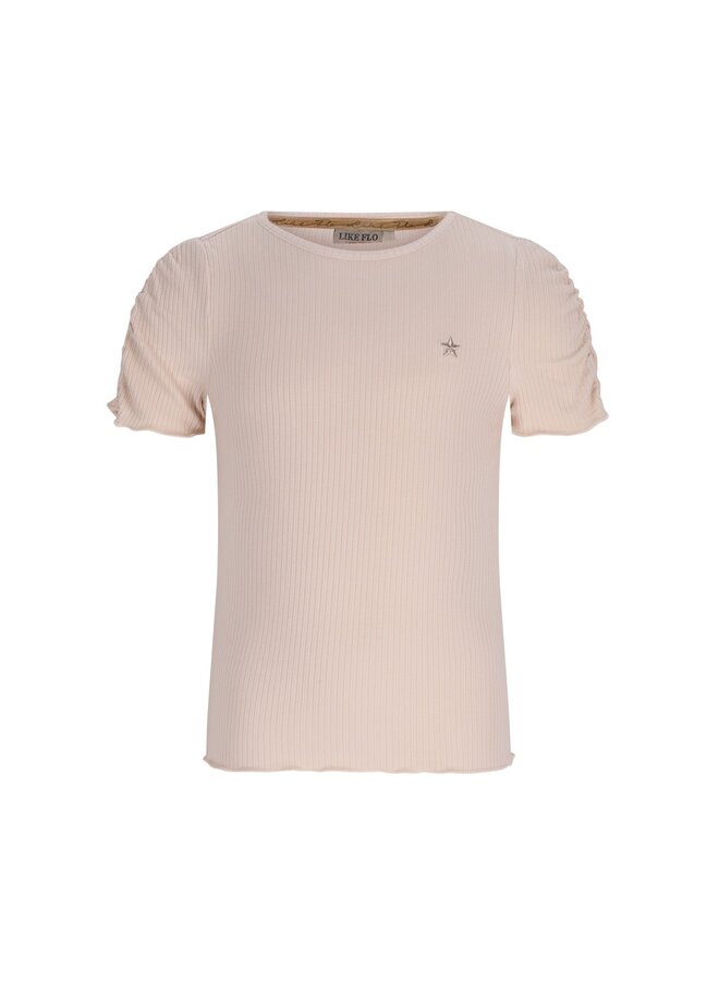 Elise Flo girls rib ss shirt F601-5406 | Kit (050)