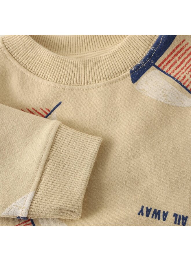 Sweater LS AOP 6410213 | White (1021) SS26