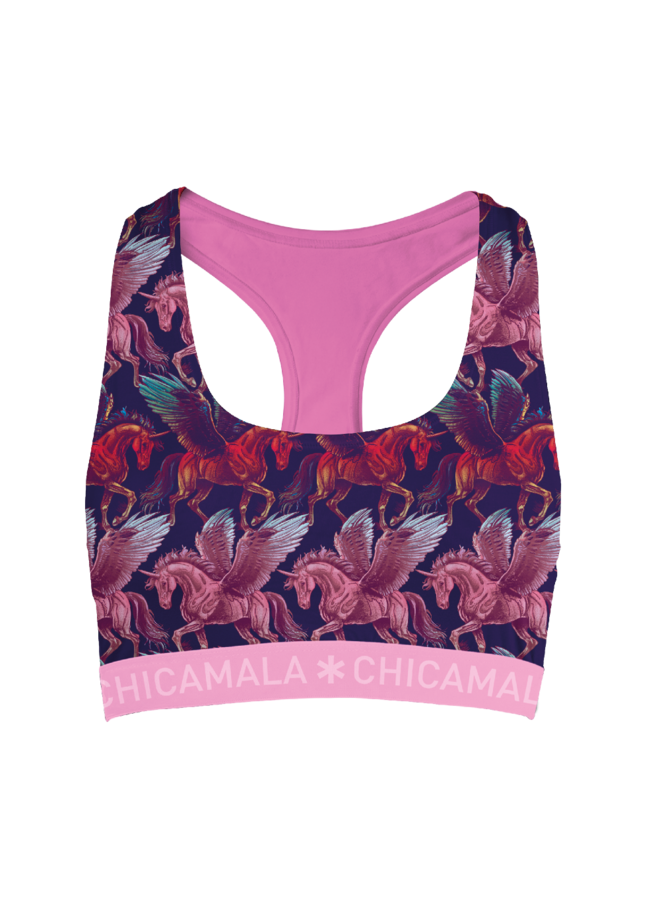 Girls 1-pack racer back ALICORN1220-01J | Print