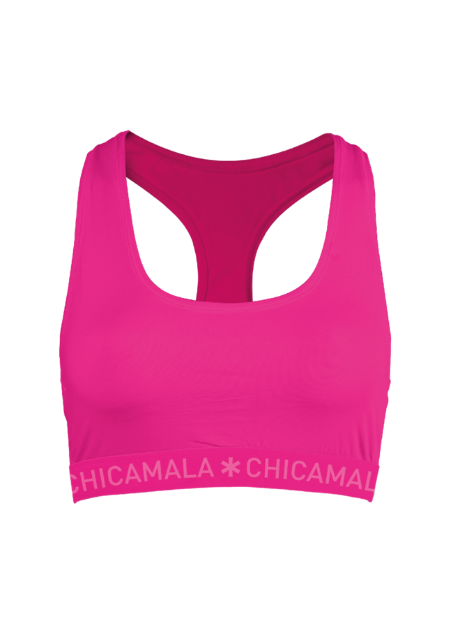 Girls 1-pack racer back SOLID1220-107AJ | Pink