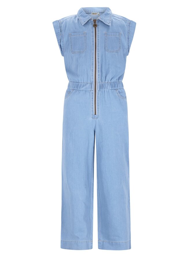 Bodi Flo girls chambrey jumpsuit F602-5003 | lt denim (181)