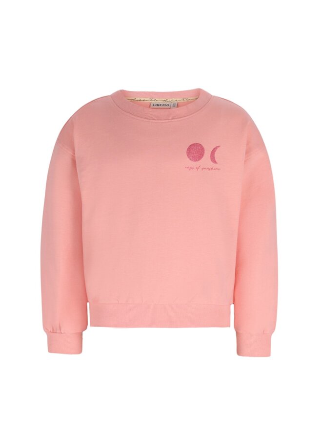 Donnie Flo girls oversized sweater F602-5303 | Salmon (265)
