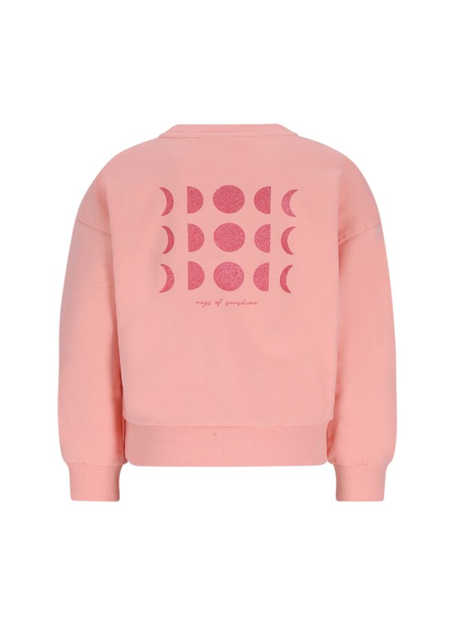 Donnie Flo girls oversized sweater F602-5303 | Salmon (265)