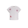Djezz Flo girls sweat tee with elatic in hem F602-5416 | Off white (001)