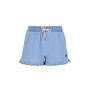 Fiona Flo girls chambrey short with ruffle hem F602-5603 | lt denim (181)