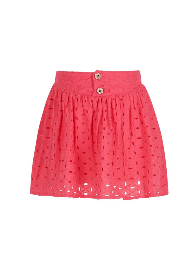 Silvanna Flo girls broderie anglaise skirt F602-5709 | Strawberry (229)